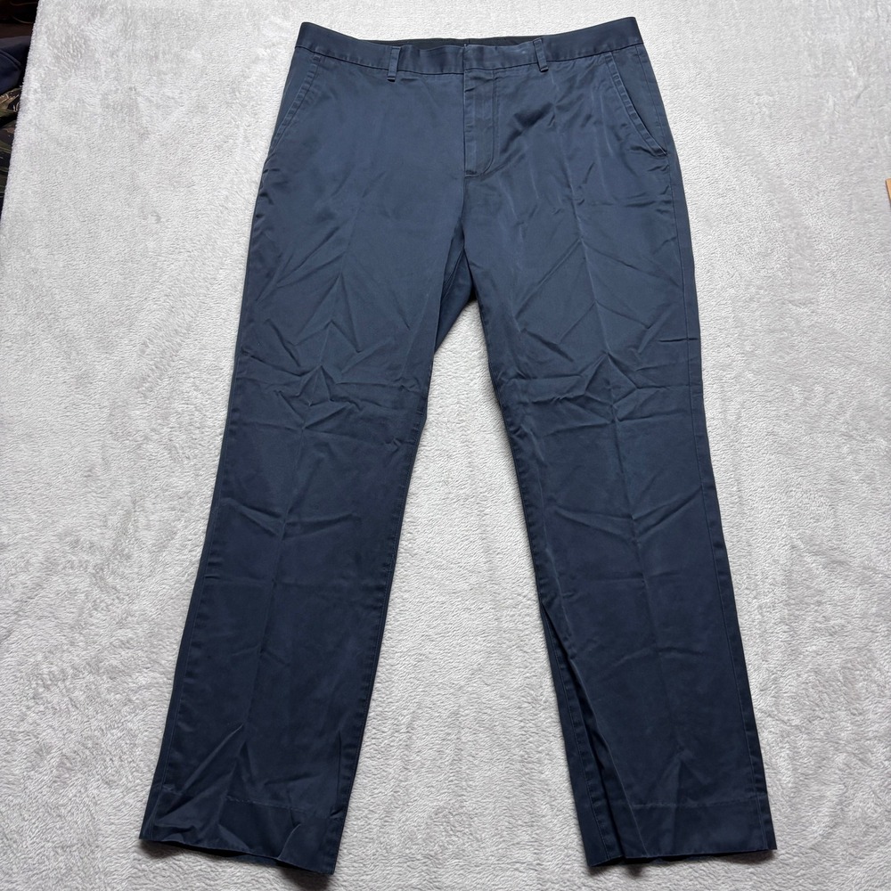 Bonobos Mens Tuesday Chino Pants 35x30 Navy Blue‎ Cotton Straight Leg